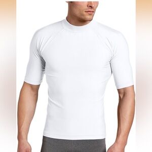 NWT Kanu Surf Mens Mercury UPF 50+ Short Sleeve Protective Rashguard Swim Shirt